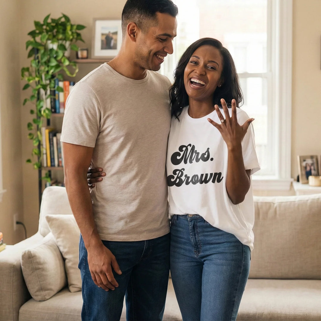 Personalized Oversized T-Shirt "Mrs"