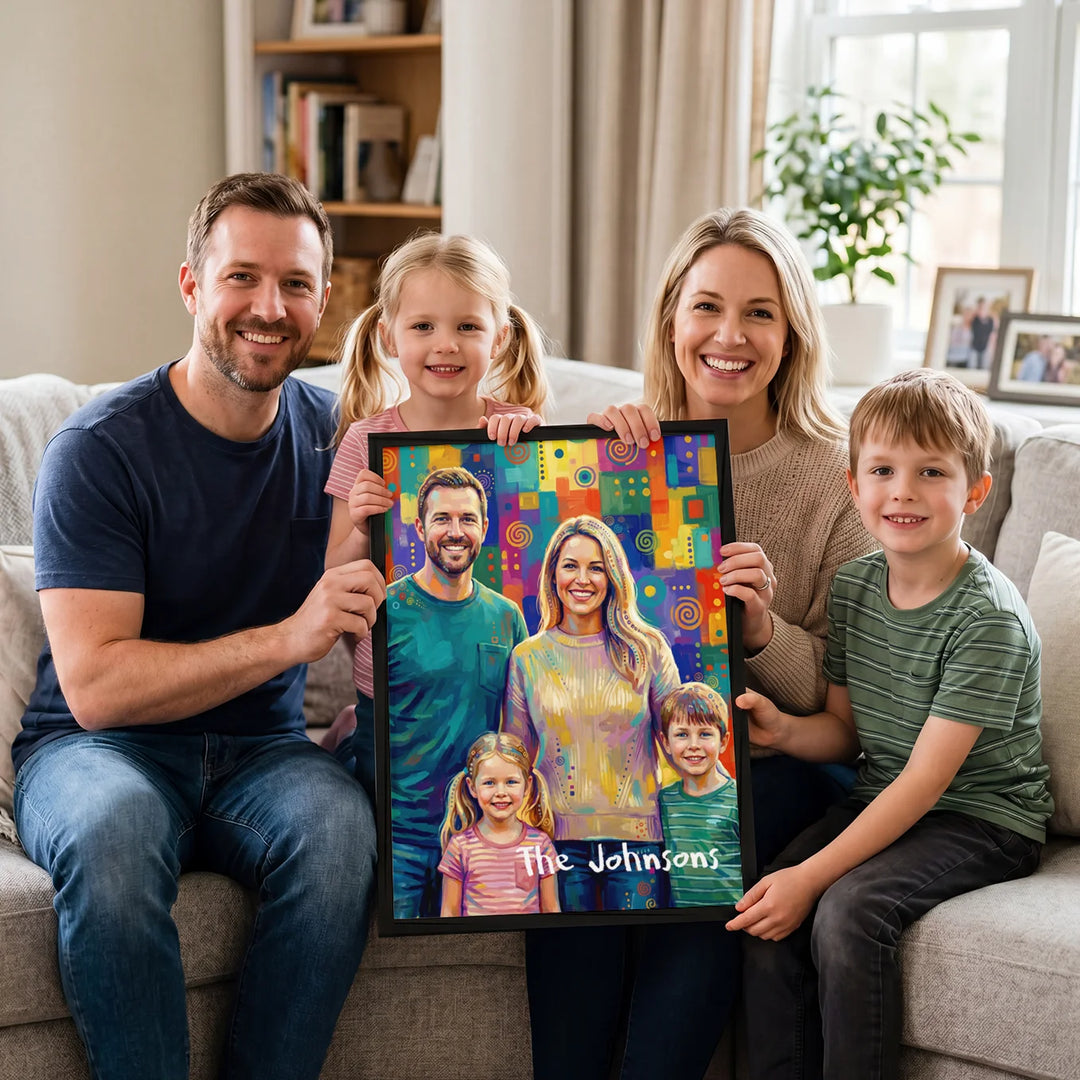 Personalized Family Poster "Pop Art"
