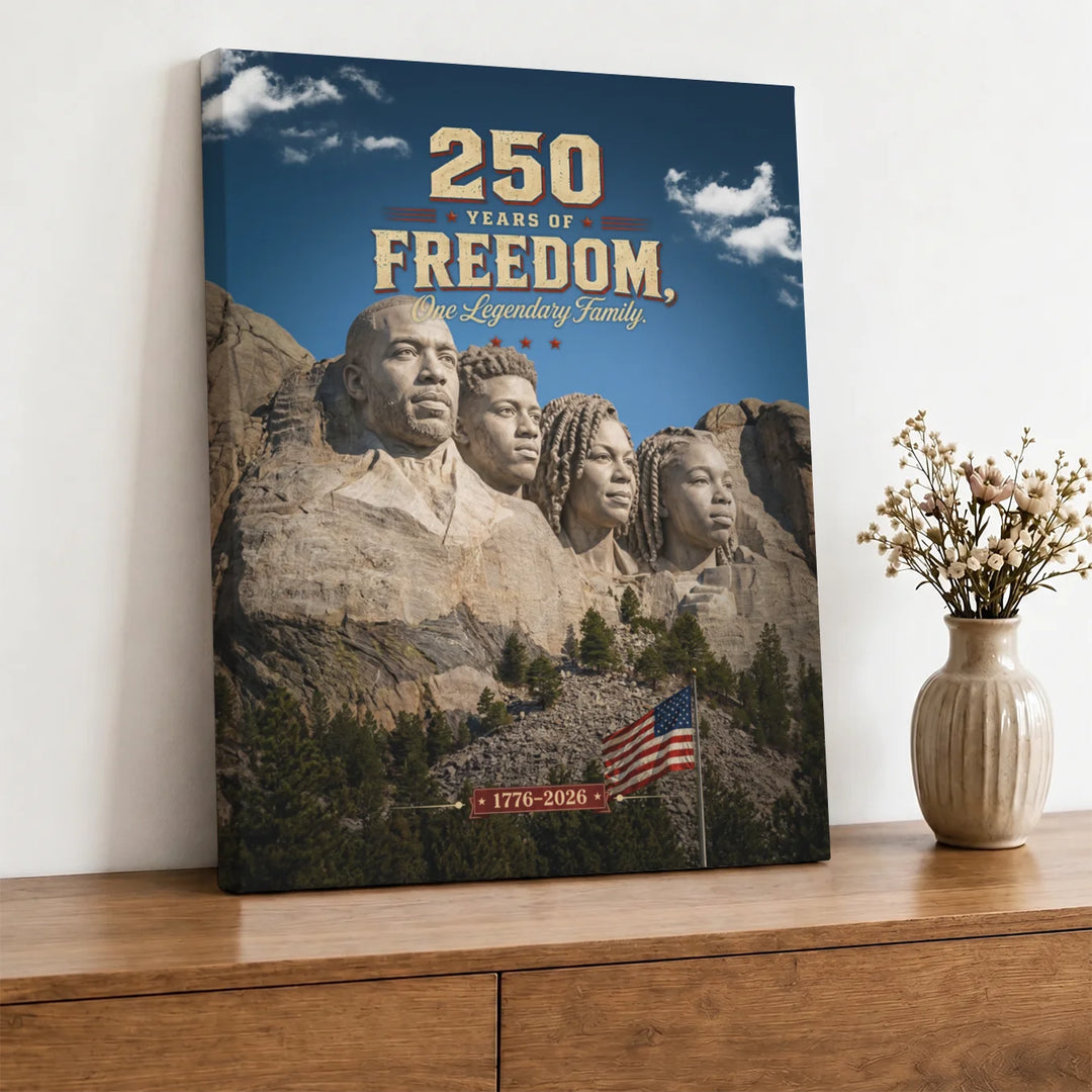 Personalized Canvas "250 Years Freedom"