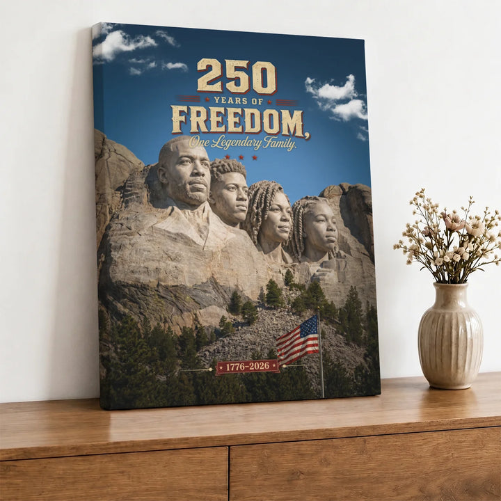 Personalized Canvas "250 Years Freedom"