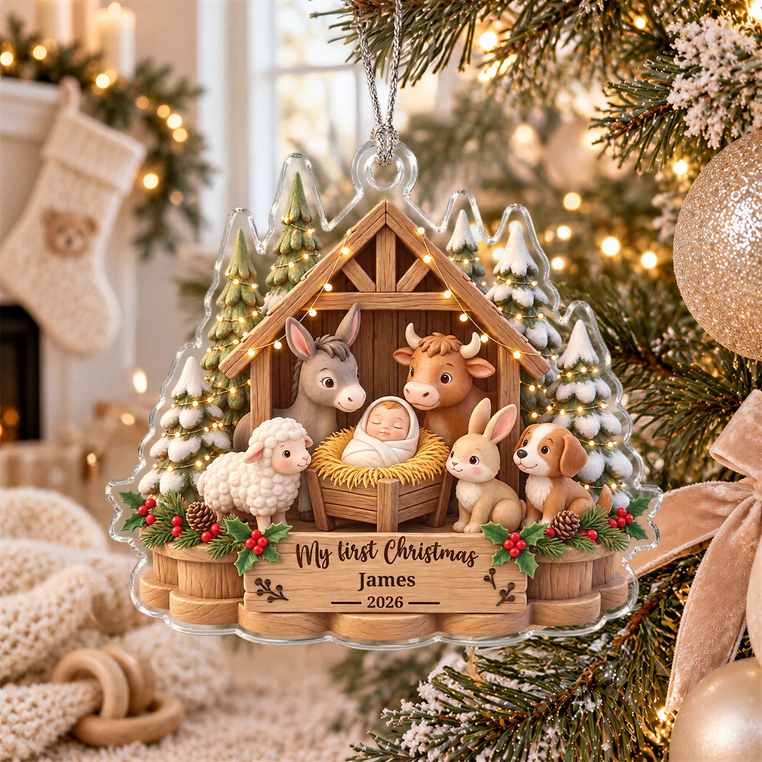 Personalized Christmas Ornament "My First Christmas"