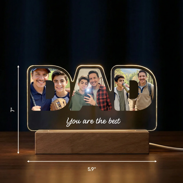 Personalized Acrylic Light "DAD"