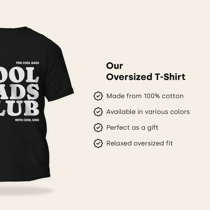 Personalized Oversized Shirt "Cool Dads Club"