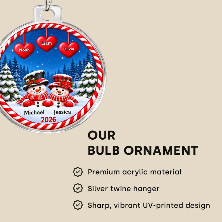 Personalized Christmas Ornament "Snowman"