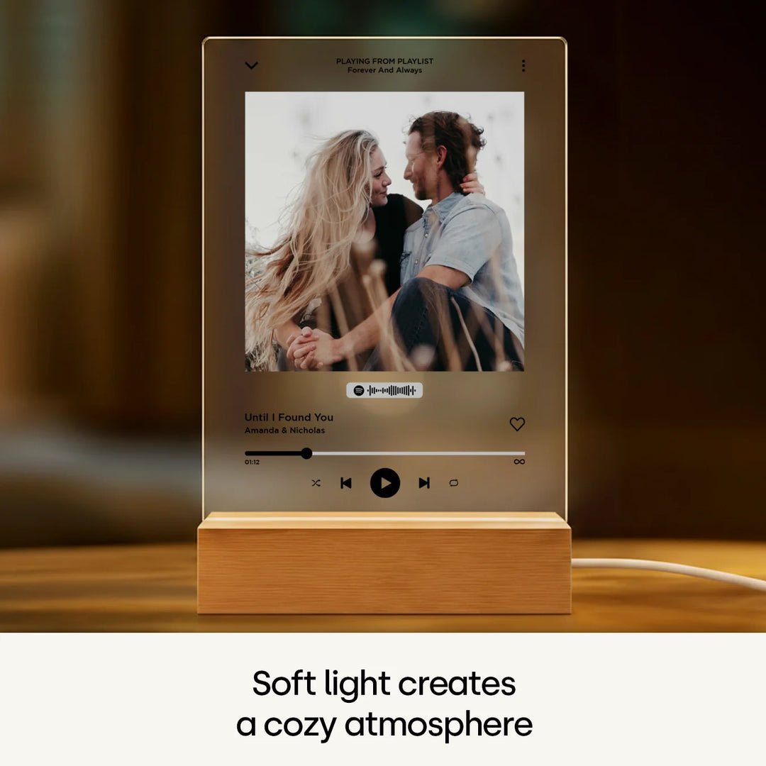 Personalized Acrylic Light "Favorite Song" | Night Light, Decorative Light, Glowlight
