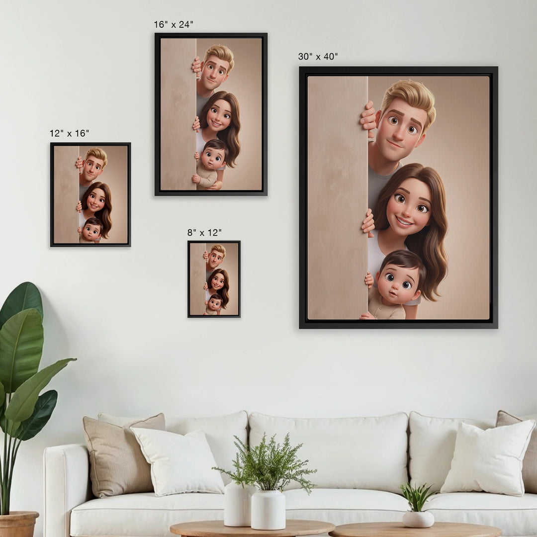 Personalized Canvas "Behind the Wall"