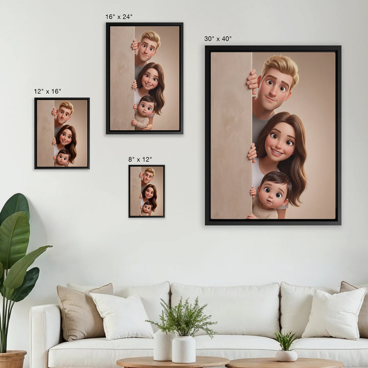 Personalized Canvas "Behind the Wall"