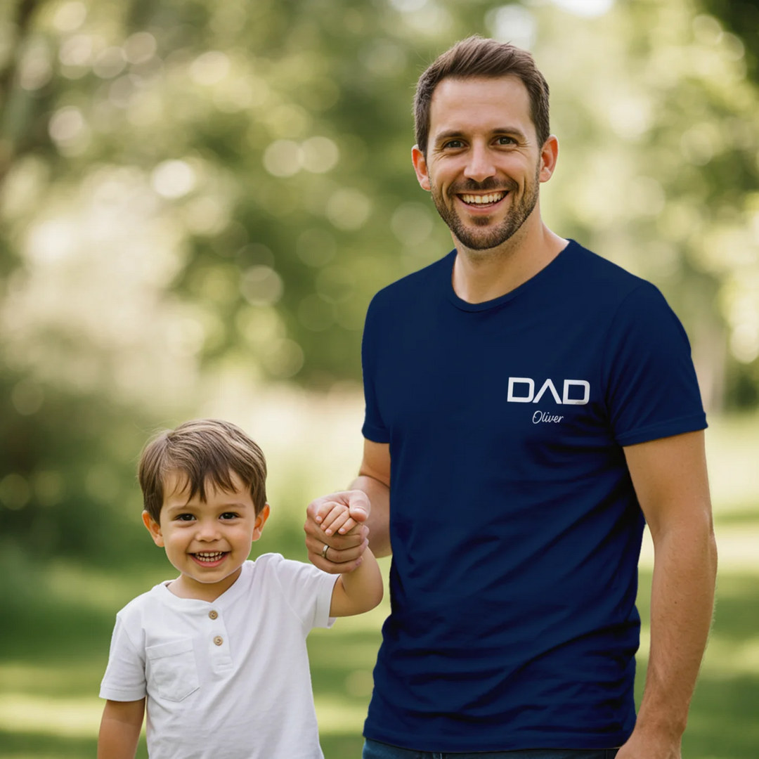 Personalized Dad T-Shirt "Modern"