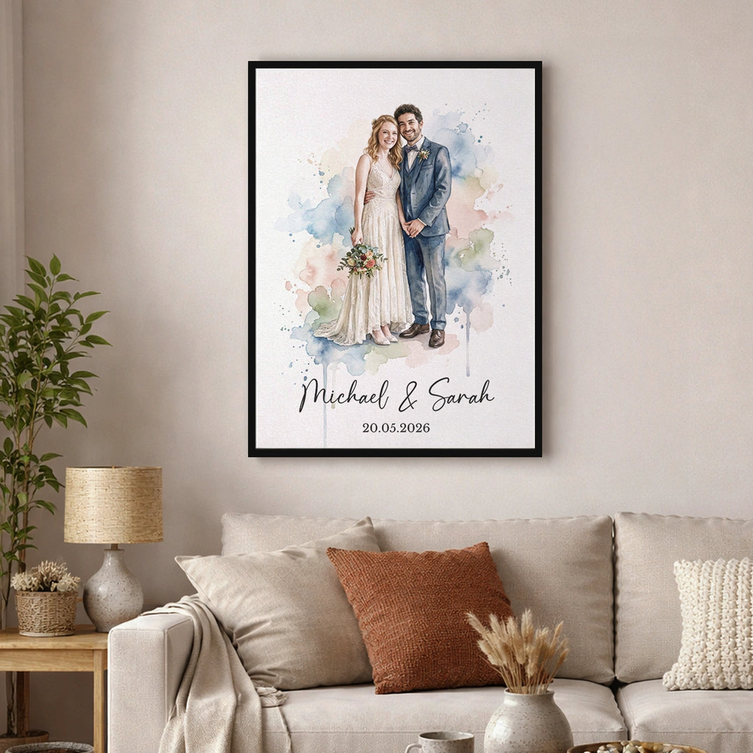 Personalized Poster "Watercolor Wedding"