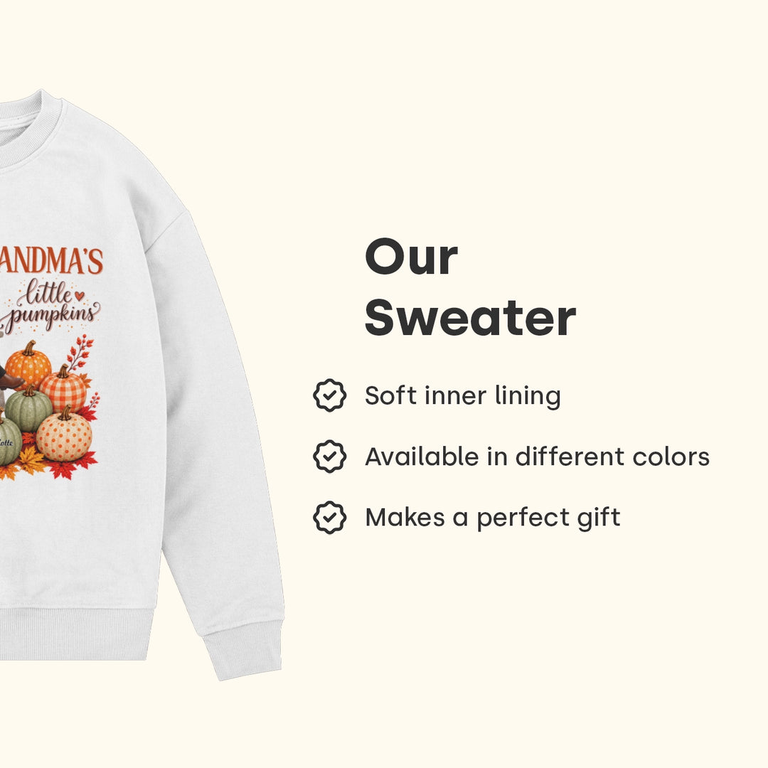 Personalized Sweater "Grandma's Little Pumpkins"