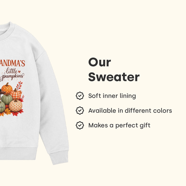 Personalized Sweater "Grandma's Little Pumpkins"