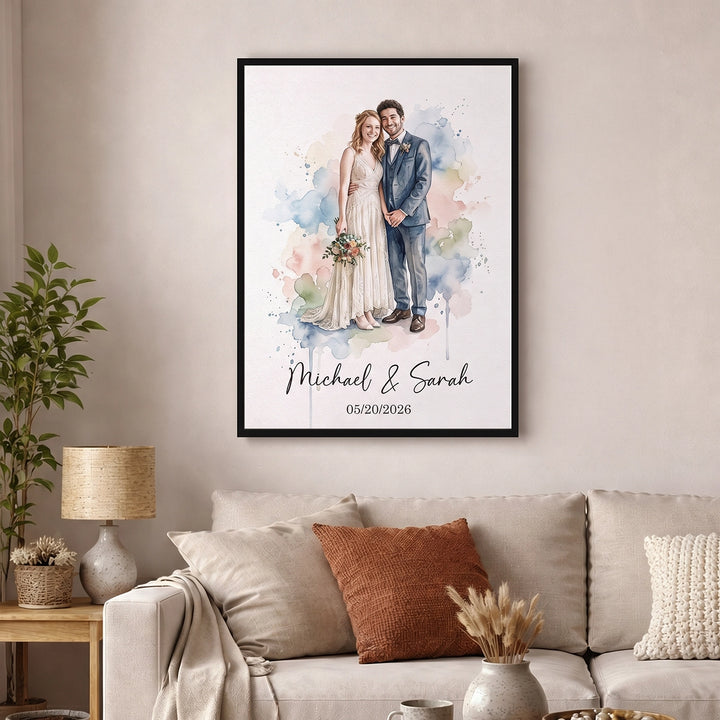Personalized Poster "Watercolor Wedding"