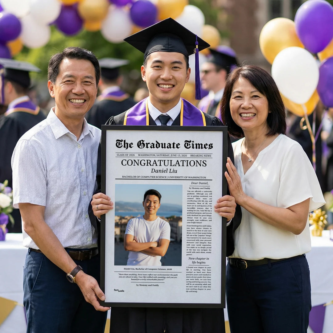 Personalized Graduation Poster Magazine "The Graduate Times"