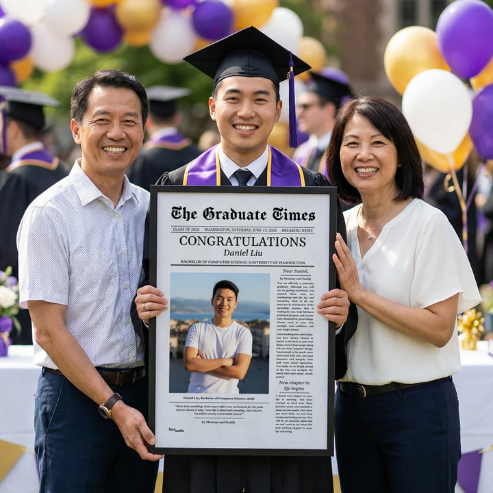 Personalized Graduation Poster Magazine "The Graduate Times"