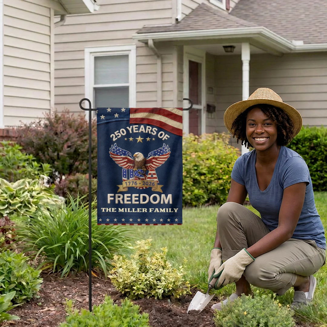 Personalized Flag "250 Years Freedom"