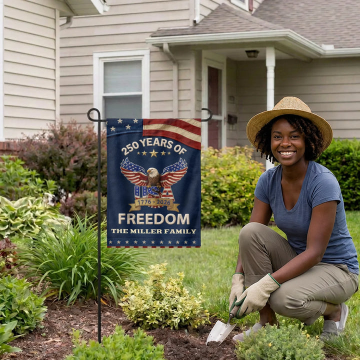 Personalized Flag "250 Years Freedom"