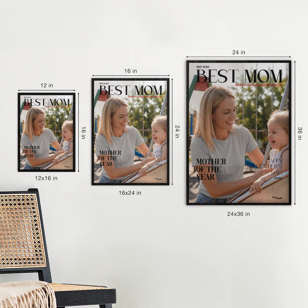 Personalized Poster Magazine "Best Mom"