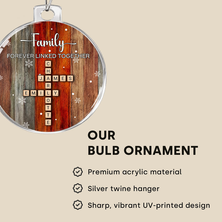 Personalized Christmas Tree Ornament "Scrabble"