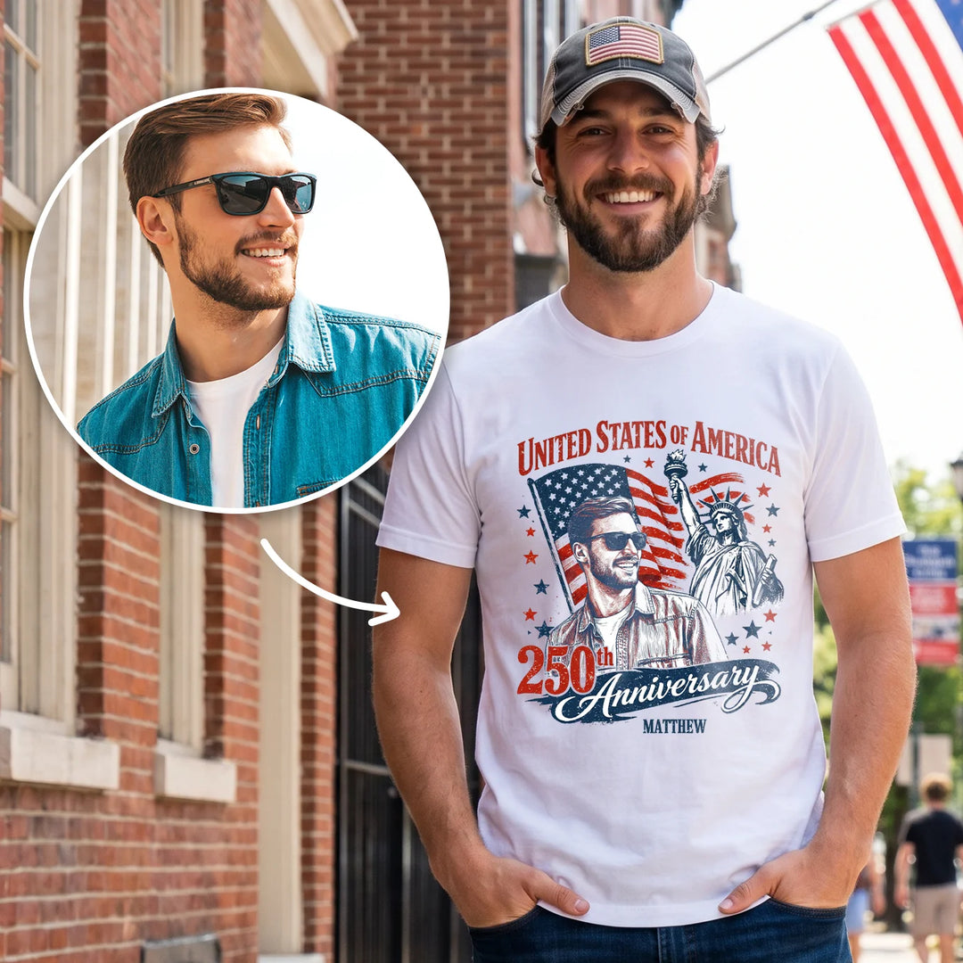 Personalized T-Shirt "Your Photo - 250 Years"