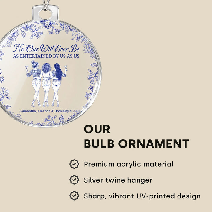 Personalized Christmas Tree Ornament "Best Entertainment"