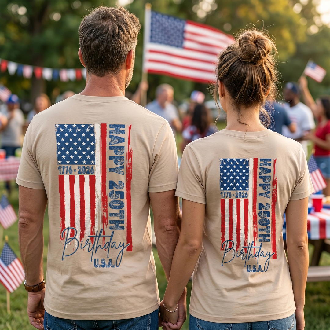 Personalized T-Shirt “Happy 250th Birthday”