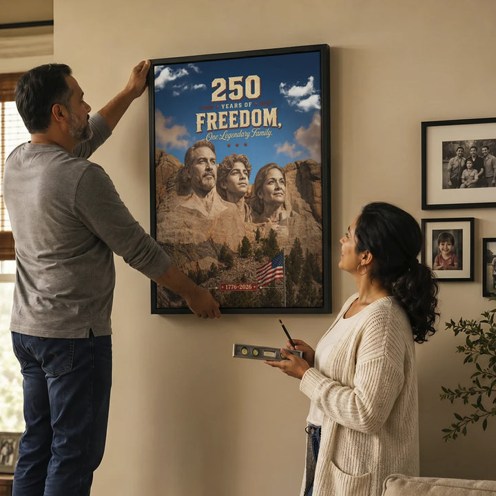 Personalized Canvas "250 Years Freedom"