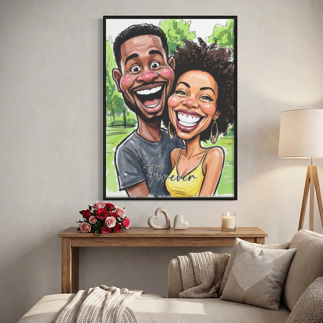 Personalized Poster "Couple Sketch"