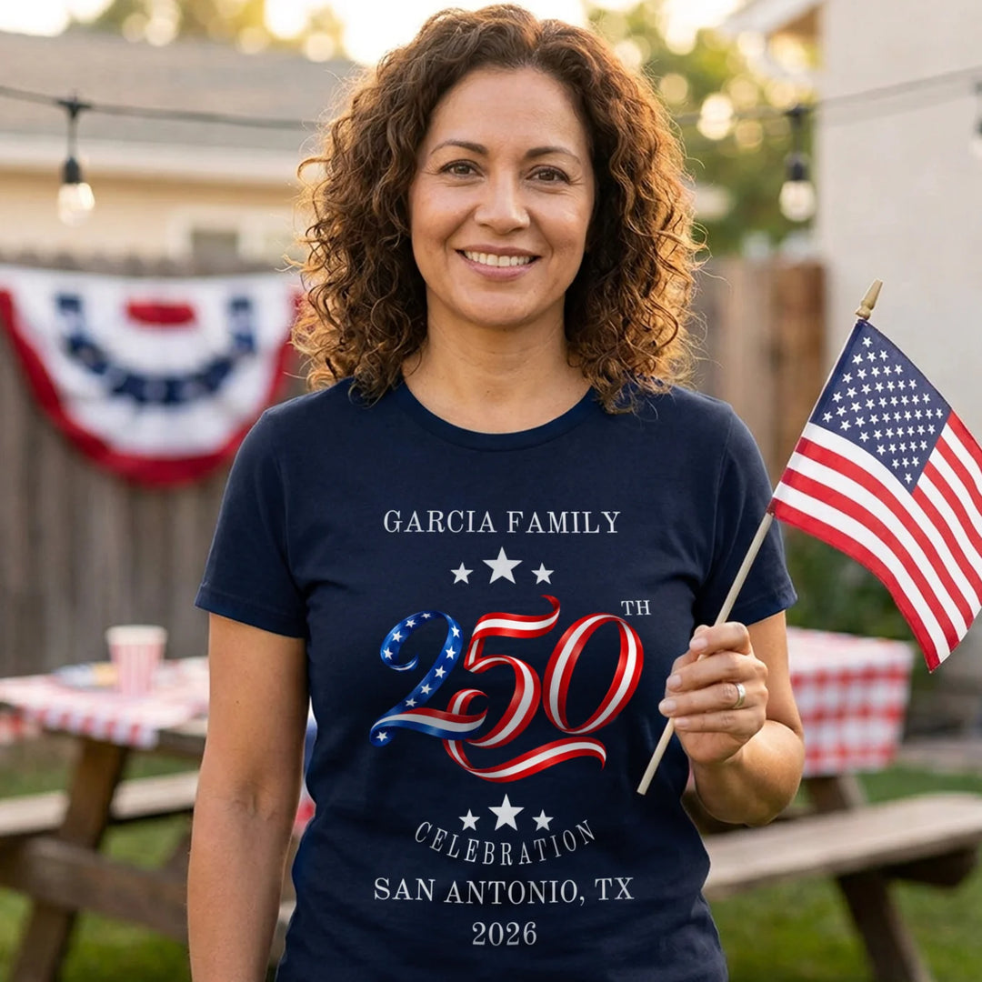 Personalized T-Shirt "250 Years Family"