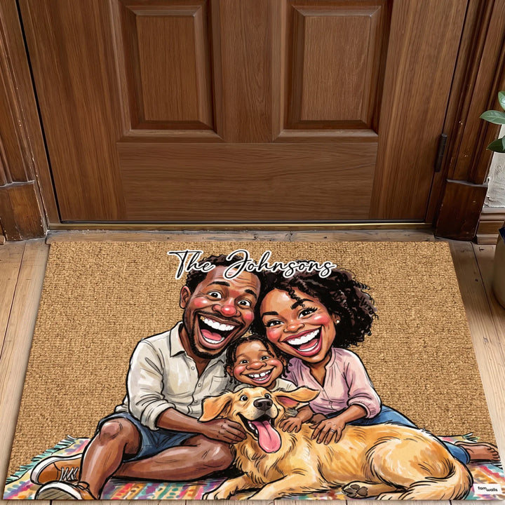 Personalized Doormat "Sketch Family"