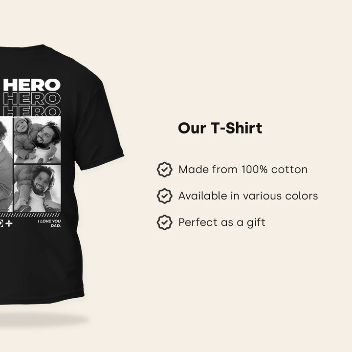 Personalized T-Shirt with Photos "Dad"