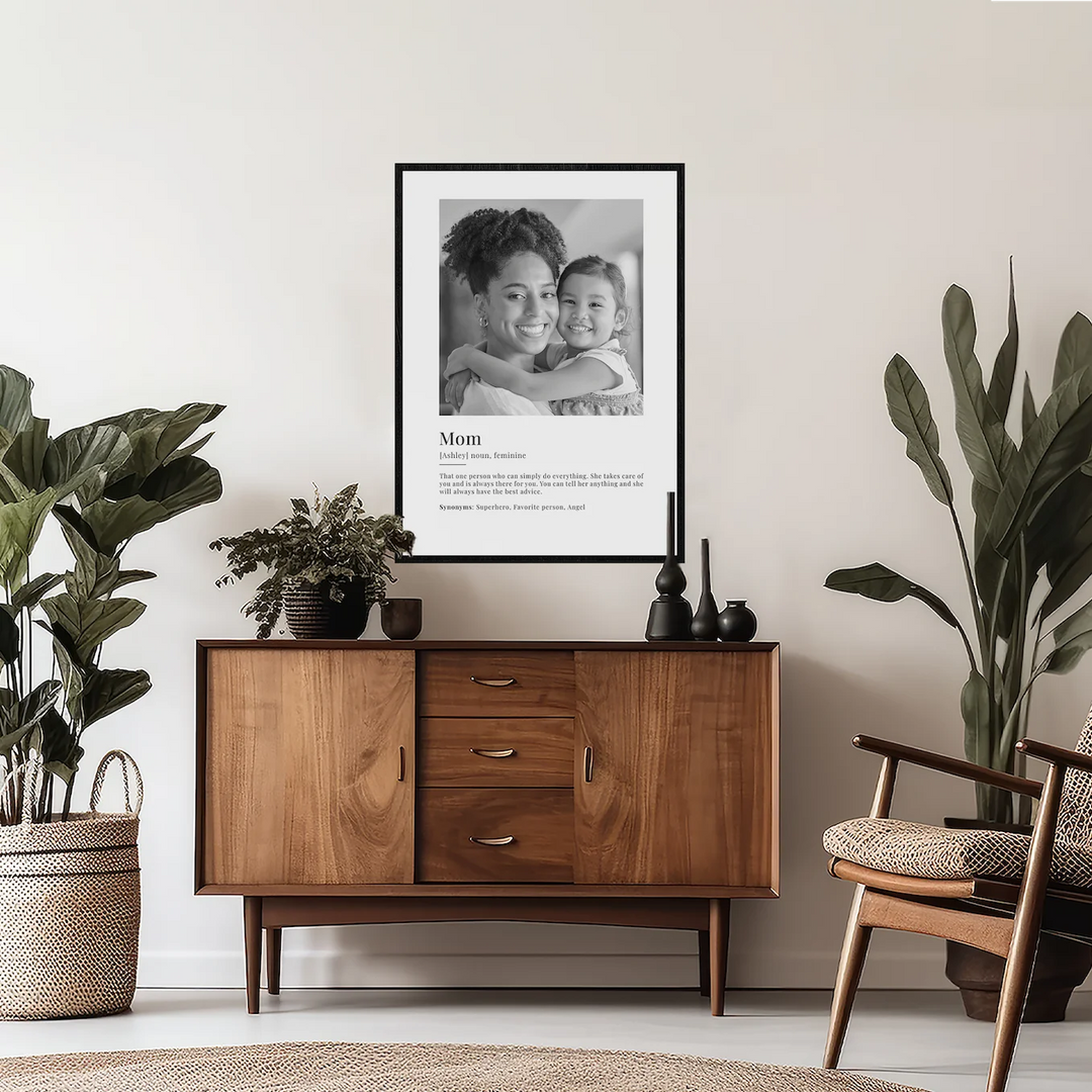 Personalized Photo Poster "Mom Definition"
