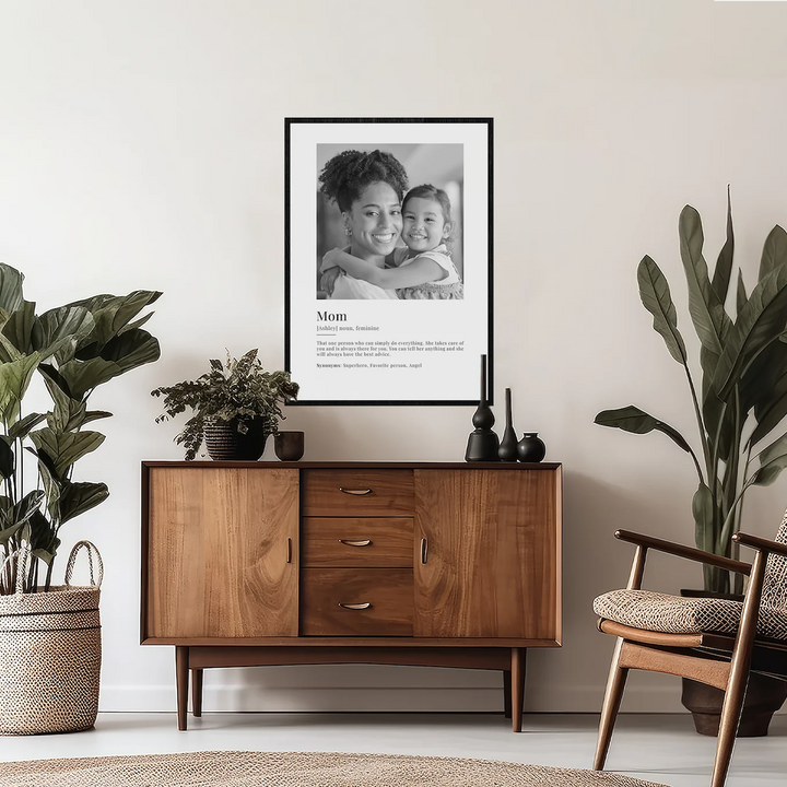 Personalized Photo Poster "Mom Definition"