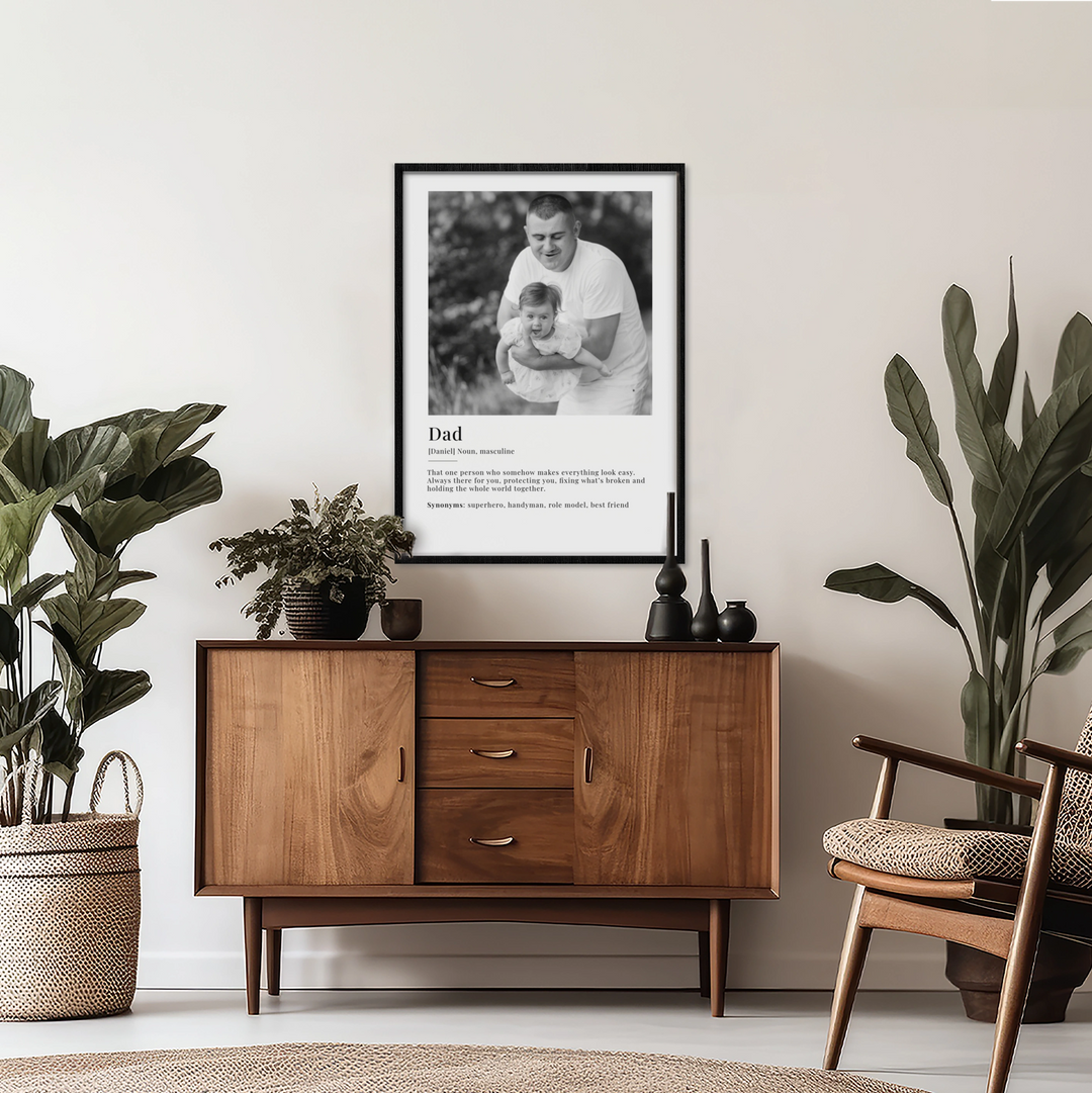 Personalized Photo Poster "Dad Definition"