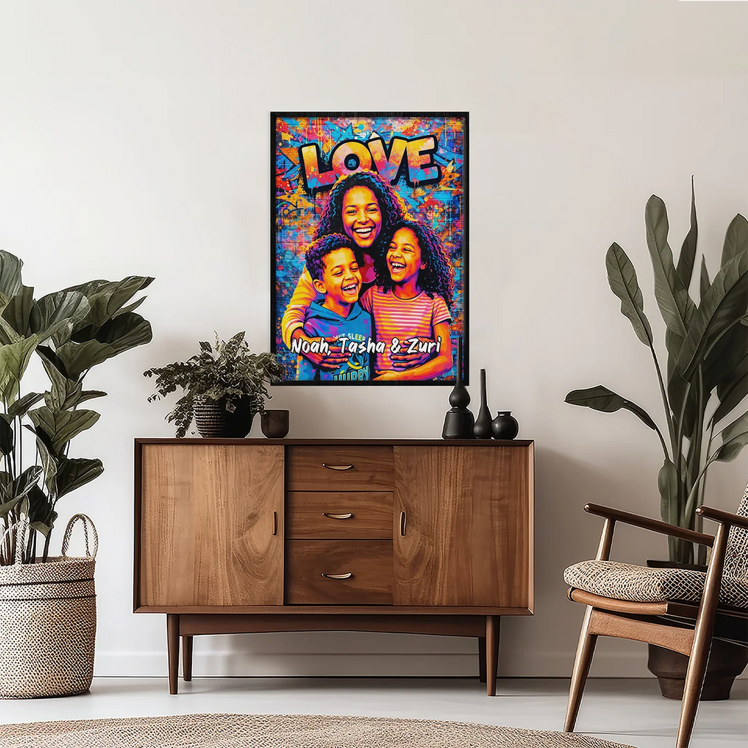 Personalized Graffiti Poster "Best Mom"