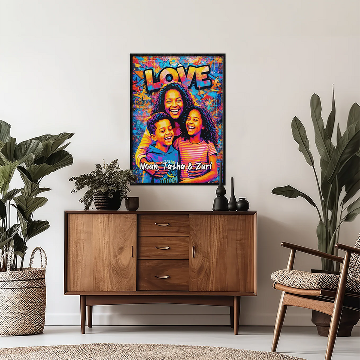 Personalized Graffiti Poster "Best Mom"