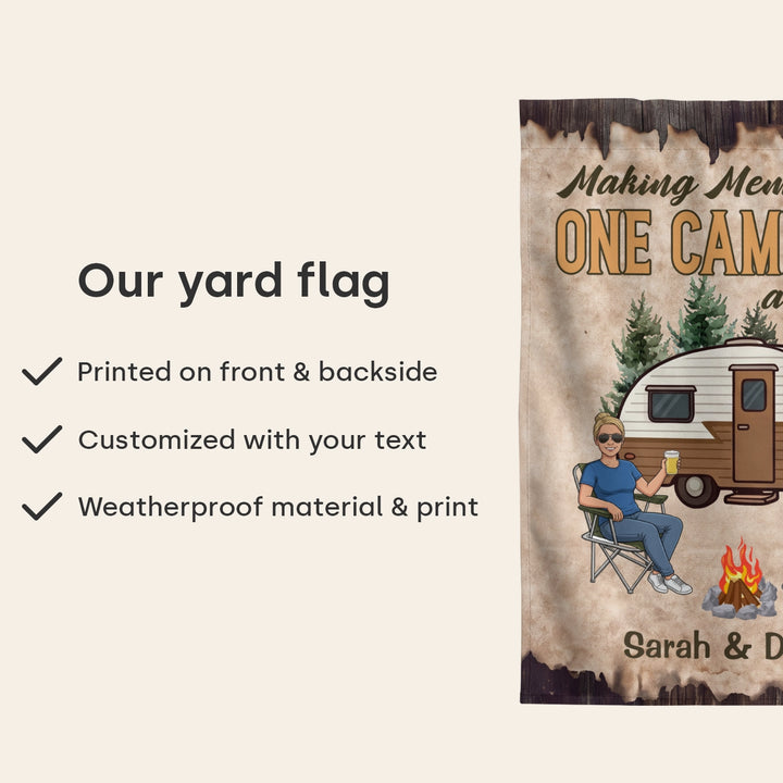 Personalized Flag "Camping Memories"