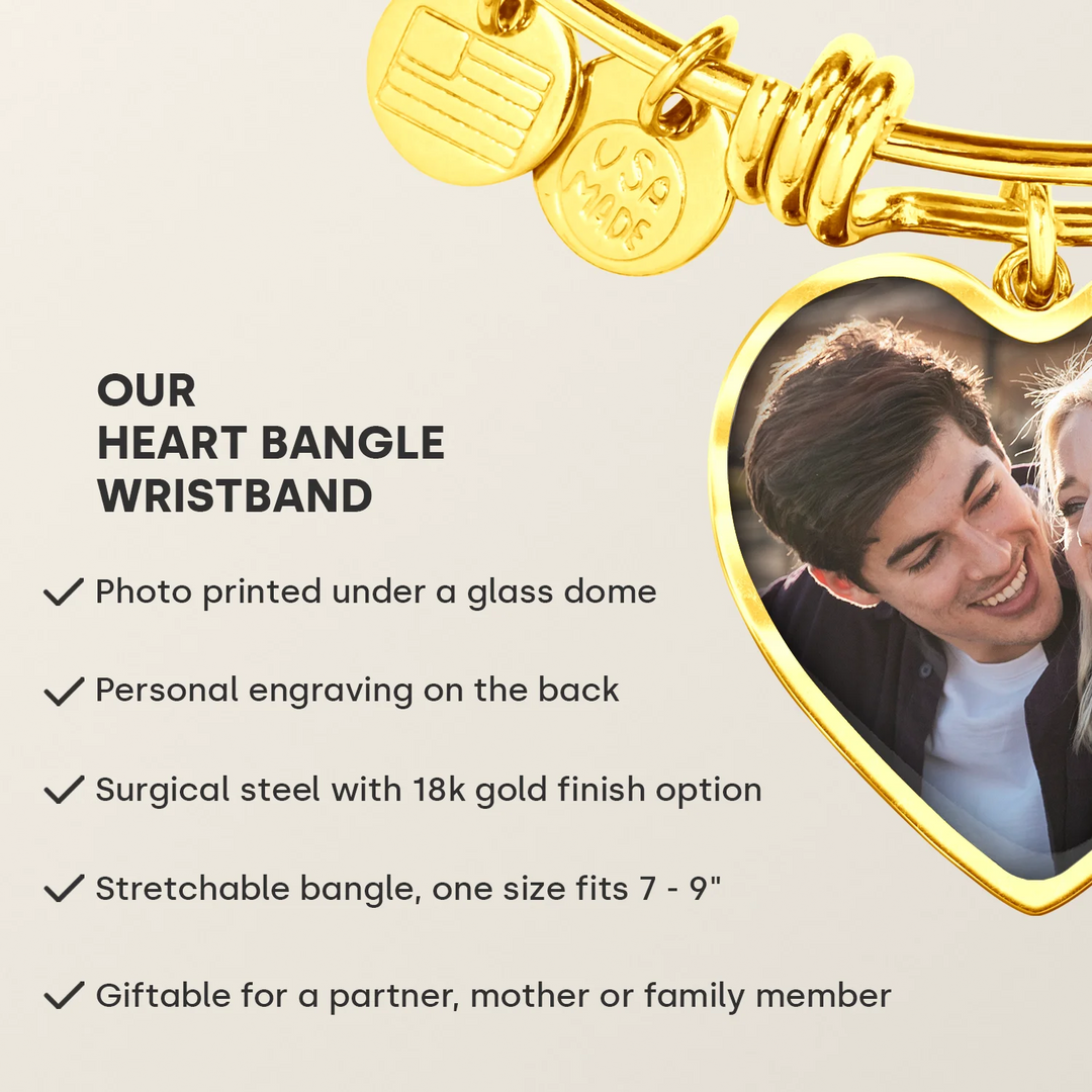 Personalized Bracelet "Photo Heart"