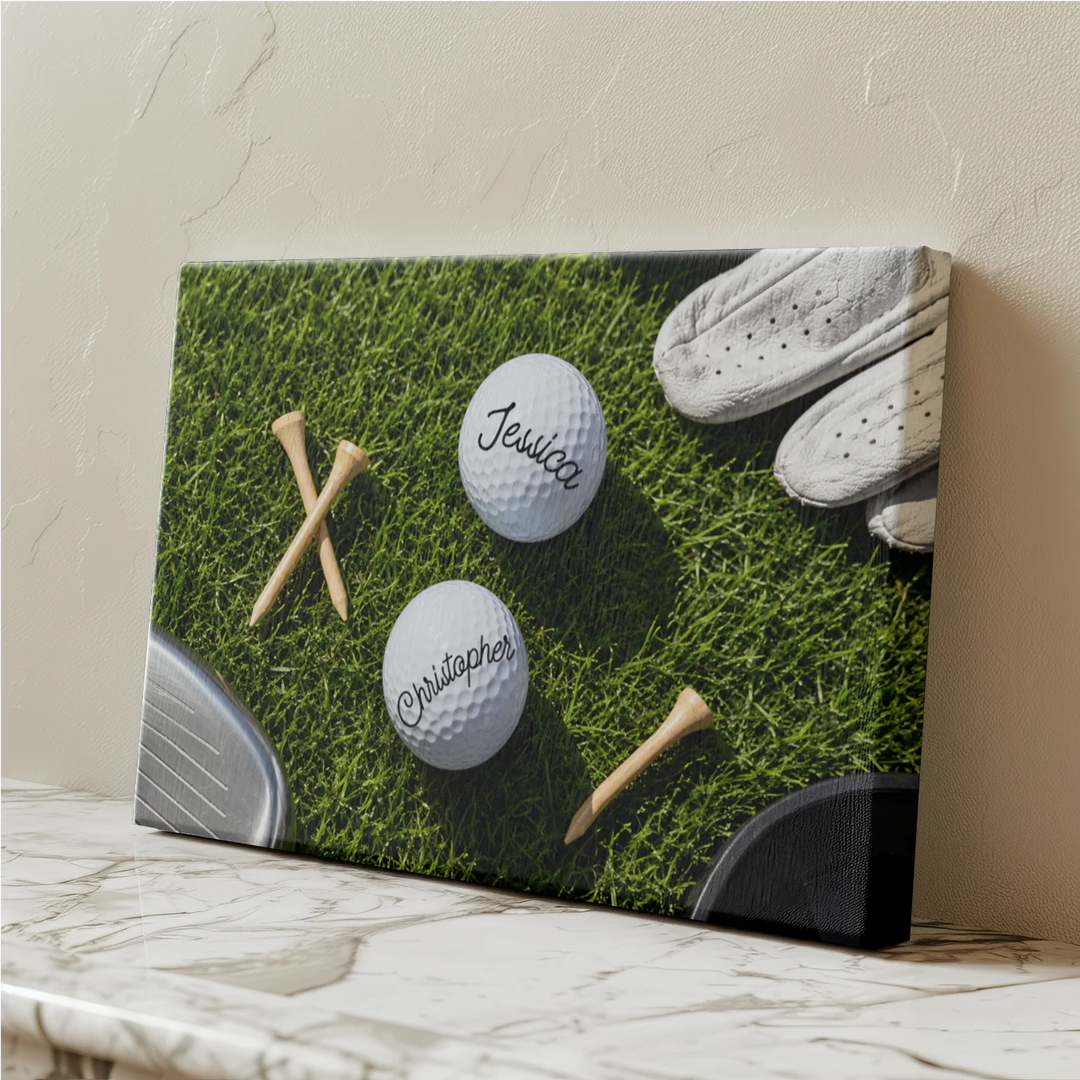 Personalized Canvas "Golf Course"