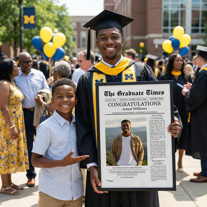 Personalized Graduation Poster Magazine "The Graduate Times"