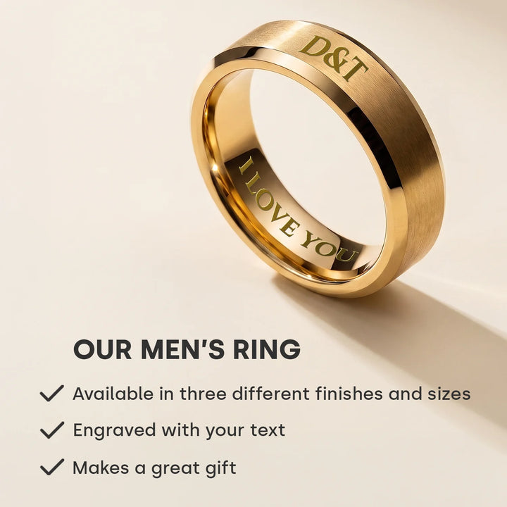 Personalized Men's Ring "Engraving"