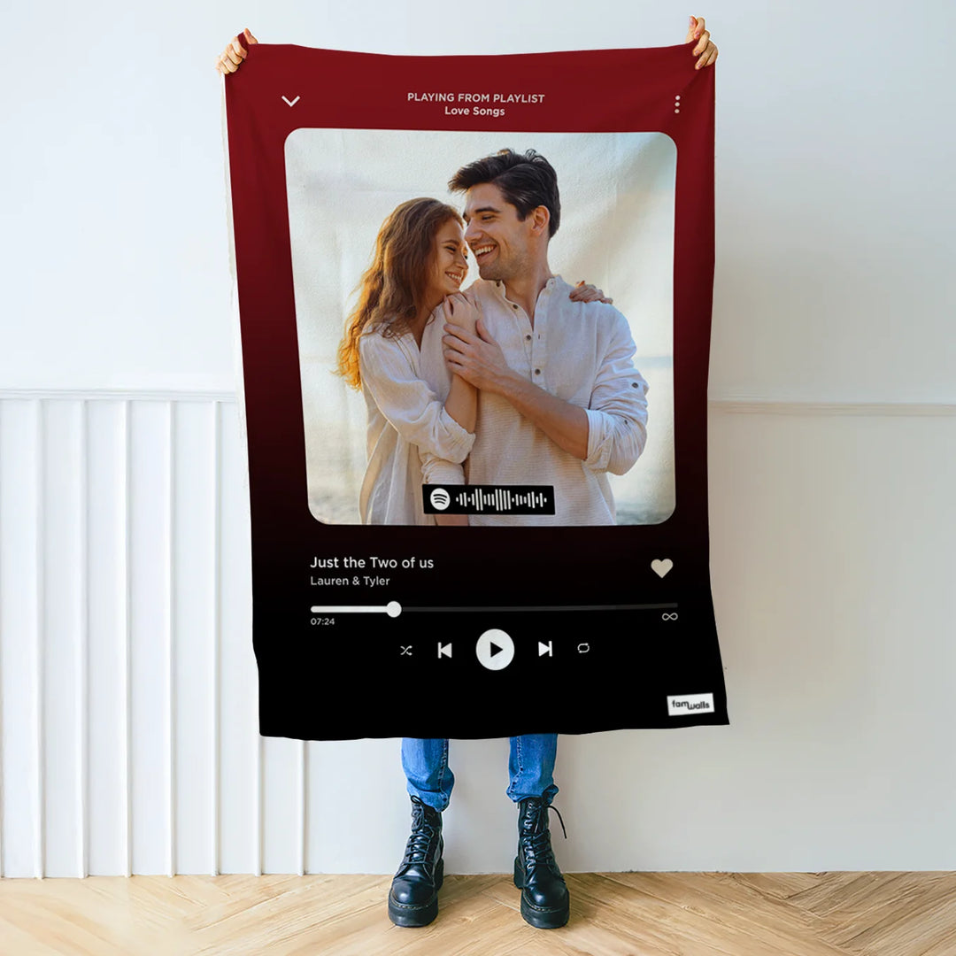 Personalized blanket "Favorite Song" Song Cover