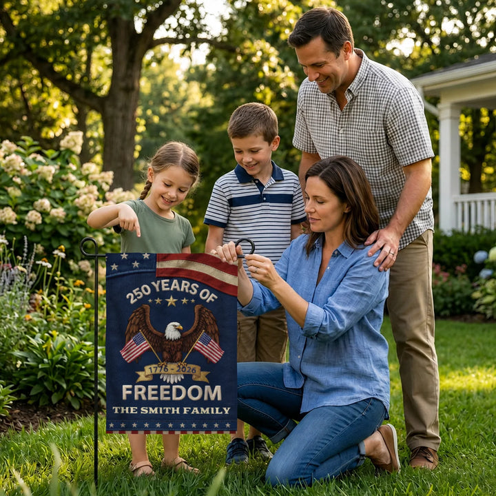 Personalized Flag "250 Years Freedom"