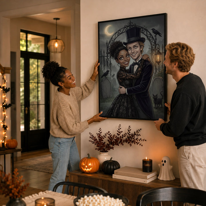 Personalized Poster "Couple Gothic"