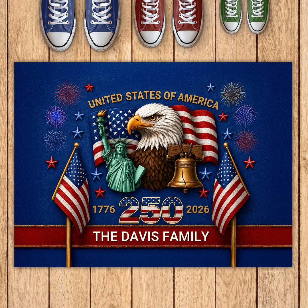 Personalized Doormat "250 Years"