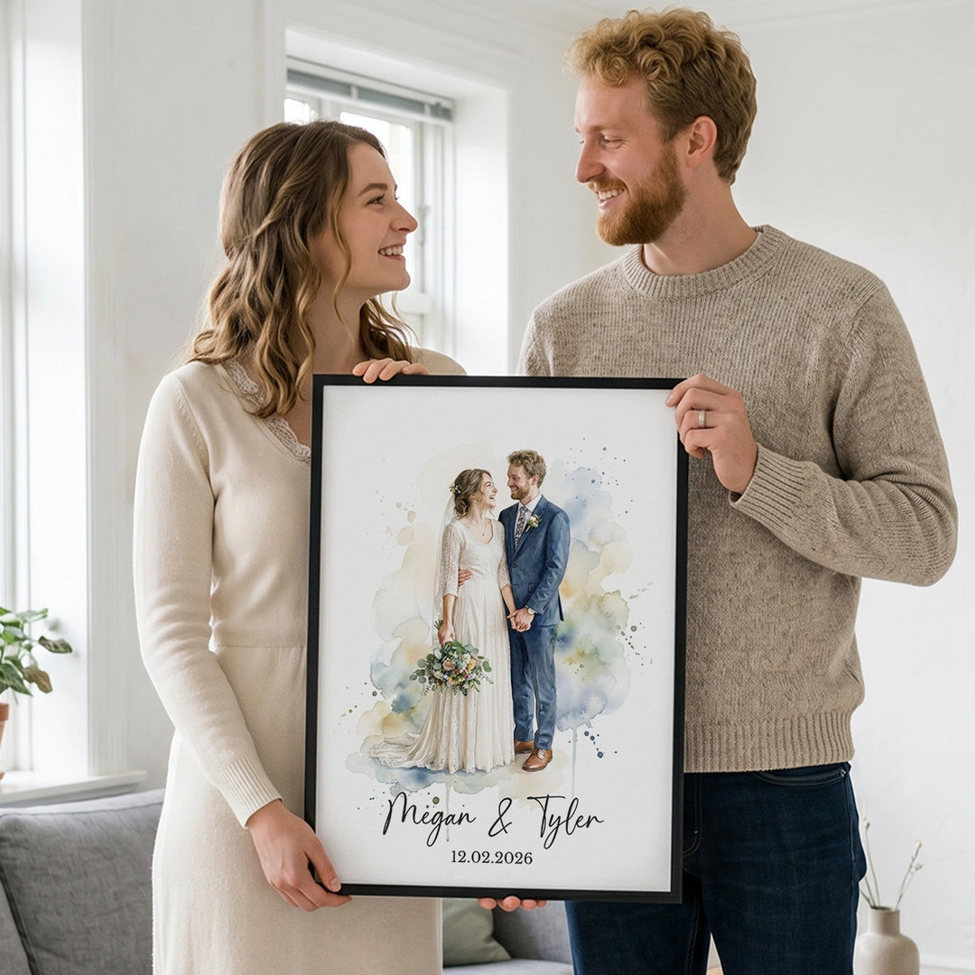 Personalized Poster "Watercolor Wedding"