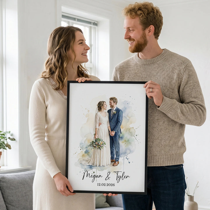 Personalized Poster "Watercolor Wedding"