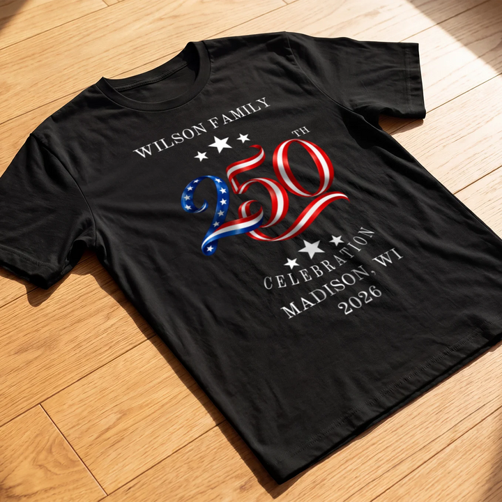 Personalized T-Shirt "250 Years Family"