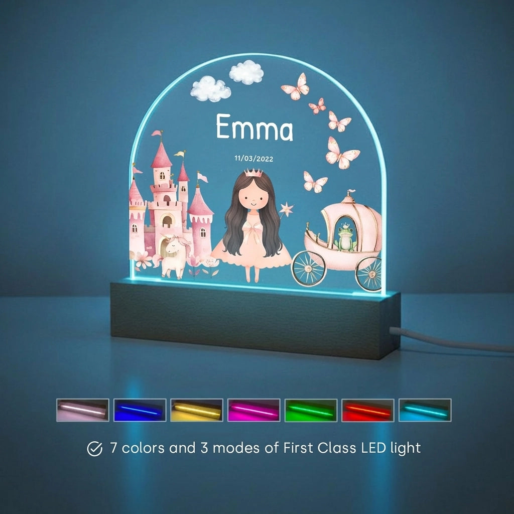 Personalized Night Light "Princess Dream"