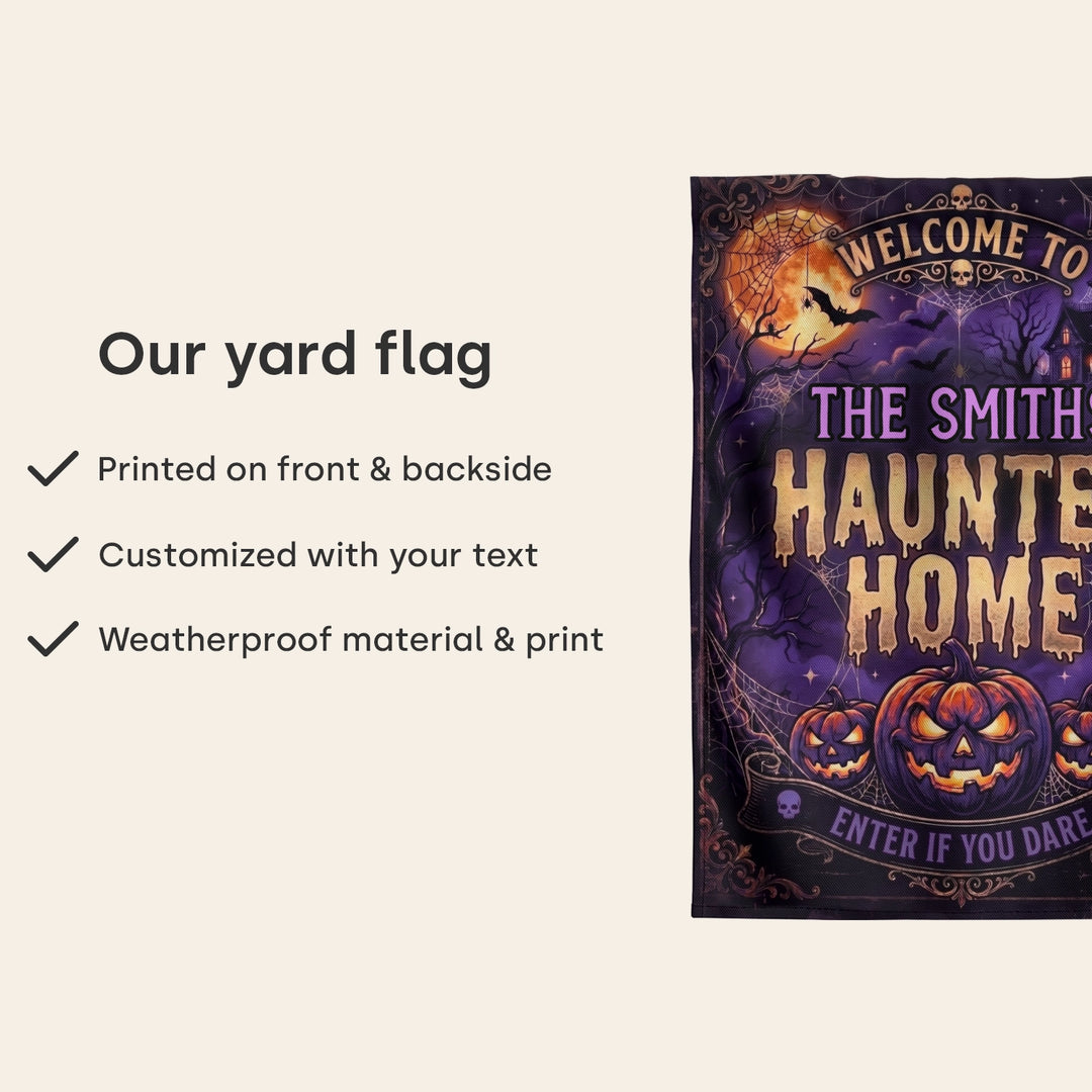 Personalized Flag "Monsters Welcome"