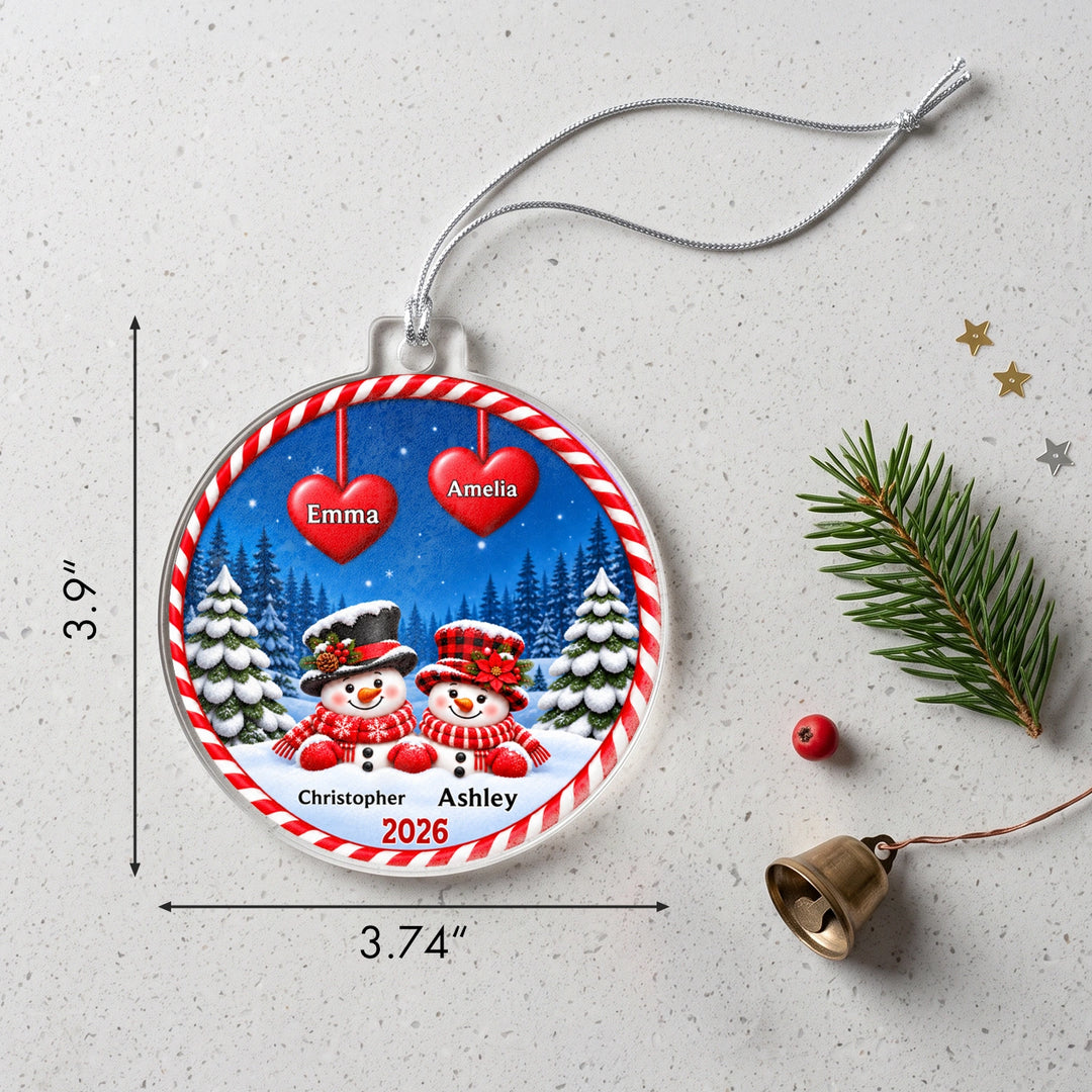 Personalized Christmas Ornament "Snowman"